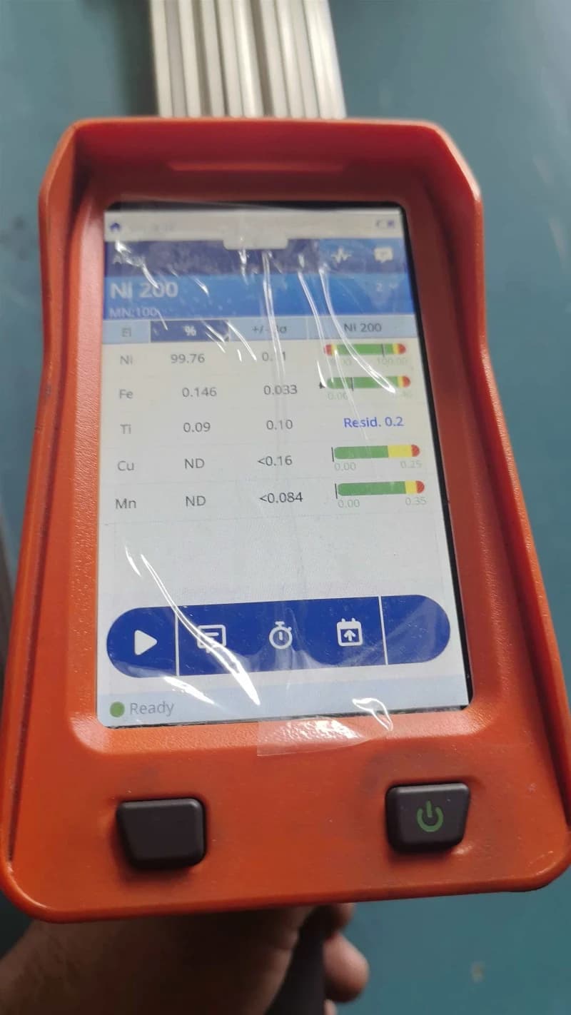 Pure Nickel 200 सीमलेस पाइप्स को डेलावेयर विश्वविद्यालय में प्रबल-क्षार संक्षारण तंत्रों का अध्ययन करने वाली प्रयोगशाला में उपयोग हेतु भेजा गया है।